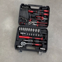 Caja de Herramientas Industrial Completa de 58 Piezas, Martillo, Puntas Torx, Kit de Herramientas Manuales Versátiles para Mecánicos, Equipo para el Hogar, Estuche Rígido, OEM