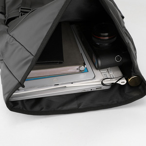 Stylish <b>Large</b> Capacity <b>Backpack</b> 15 Inches Laptop Compartment Everyday Use Casual Business Men Women Solid Color - Product Image 5