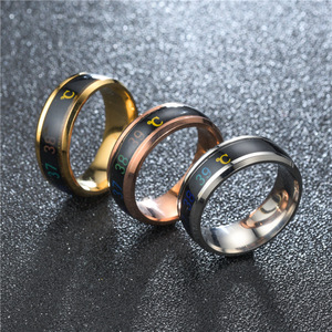 温度検知リングJoias a prova dagua para homens com anel sensor de temperatura inteligente - Product Image 3