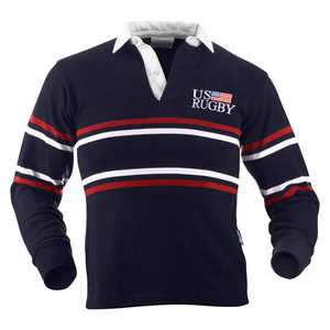 Uniformes de <span class=keywords><strong>Rugby</strong></span> Personalizados al por Mayor, Estilo Vintage, Tela de Algodón Grueso, Camisetas de <span class=keywords><strong>Rugby</strong></span> Retro a Rayas de <span class=keywords><strong>Manga</strong></span> <span class=keywords><strong>Larga</strong></span> para Hombre - Product Image 4