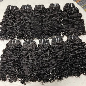 Paquetes de cabello humano brasileño virgen húmedo y ondulado, paquete de cabello de visón con ondas de agua con cierre de encaje - Product Image 4