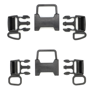 Boucle de sécurité pour poussette A060A130, accessoire de ceinture de sécurité à cinq points en plastique noir pour poussette et chaise à bascule électrique - Product Image 3