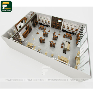 Luxury Clothing Shop Apparel Display Cabinet Fashion Rack Wall <b>Panel</b> Cashwrap Counter <b>Mirror</b> Wardrobe Unit - Product Image 4