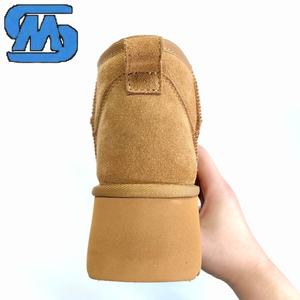 Stivali in pelle scamosciata da donna alla moda-all'interno in morbida pelliccia-materiale in PU antiscivolo - Product Image 5