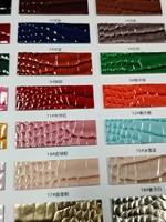 Cuir PU écologique gaufré effet crocodile bicolore pour la décoration intérieure, la sellerie de meubles, les chaises, les parapluies et l'artisanat