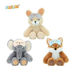 Famipet Manufacturer Wholesale Custom New Cute Sleeping Blinder Animals Theme Design Soft Bulk Plush Stuffed Animal Toy - Product Image 1