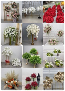 Centre de table en fleurs artificielles <span class=keywords><strong>taupe</strong></span> brun populaire LEDA pour la décoration de mariage - Product Image 5