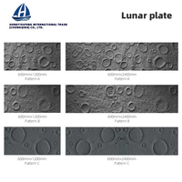 Panel Batu Lunar PU Modern Berbagai Ukuran Tahan Air Tahan Api Tahan UV untuk Dekorasi Dinding Kamar Mandi, Gym, Dalam & Luar Ruangan, Villa