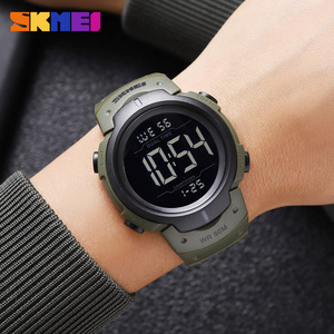 Skmei Men's Digital Sports Watch 50M Water Resistant TPU Strap Dual Time Countdown Outdoor Electronic Watch - Product Image 2