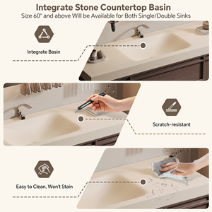 Nuevo Mueble de Baño con Doble Lavabo de Estilo Chino, Gabinete de Madera Sólida con Diseño Elegante <span class=keywords><strong>para</strong></span> <span class=keywords><strong>Baños</strong></span> de Alta Gama - Product Image 2