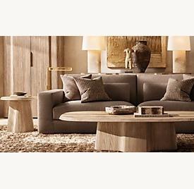 Juego de Muebles de Sala de Estar Modernos, Sofá de Tela Estilo Nórdico, Muebles de Sala de Estar en Forma de L, Sofá Modular Seccional de Esquina - Product Image 3