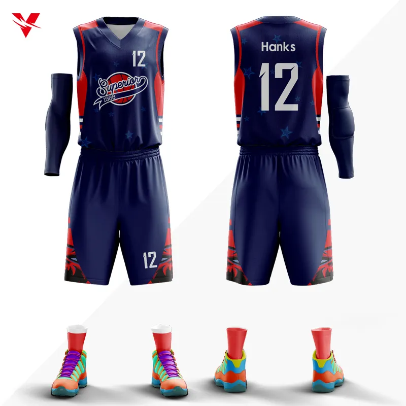 Men Basketball Jersey Custom Diy College Basketball Uniform Sets Quick Dry Sleeveless Shirt Short Team Basketball Suit For Adult