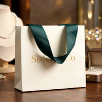 Sacs cadeaux de mode haut de gamme personnalisables, sacs fourre-tout en papier spécial, imprimés avec logo, pour les magasins de vêtements, les bijouteries, sur mesure