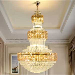Duplex Building Hotel Project Modern Hotel Egyptian 3 Layered <b>Crystal</b> Luxury <b>Chandelier</b> - Product Image 2