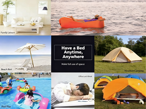 Canapé gonflable compact pliable, canapé gonflable portable pour <span class=keywords><strong>coffre</strong></span> de voiture, randonnée - Product Image 6