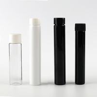 Tube en verre borosilicate blanc mat noir 94/115/120 mm, tube en verre cylindrique avec bouchon à visser résistant aux enfants