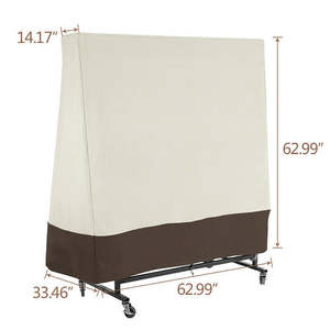 Funda para mesa de ping pong, 36x85x160cm, tela Oxford 210D, impermeable, uso en interiores y exteriores - Product Image 1