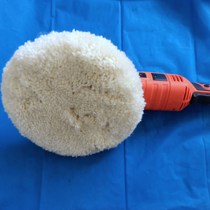 Tampon de polissage de laine d'agneau de haute qualité de 5/7 pouces à double face Tampons de polissage en laine pour voiture - Product Image 4