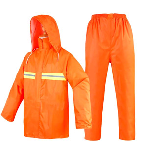 Abbigliamento da Lavoro Impermeabile Giallo <span class=keywords><strong>Set</strong></span> Completo Impermeabile Giacca Antipioggia - Product Image 4