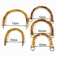 Meetee BS445 10.5/12/13mm tas aksesori DIY buatan tangan bahan kayu untuk tas anyaman tas tangan kualitas tinggi pegangan bambu alami