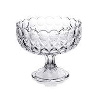 Bol à fruits en cristal Angelica 9051BLa pour la cuisine, ensemble de bols en verre transparent pour mariage
