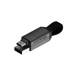 Многофункциональный зарядный кабель для передачи данных Pd 100 Вт Usb A/c к Type C 6-в-1 зарядный портативный брелок зарядный кабель