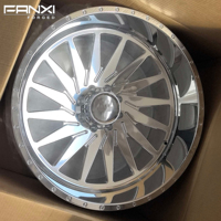 Jantes forgées FANXI OEM personnalisées 22x12 24x14 pour Ford F250 Ram 2500 8x6.5 26x16 pour Chevy 2500 8x180 avec capuchons flottants personnalisés