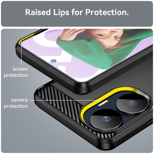 Coque de téléphone portable en TPU souple pour Realme C55 GT <span class=keywords><strong>Neo</strong></span> 5 <span class=keywords><strong>GT3</strong></span> 10 Pro + C33 C31 Texture en fibre de carbone Offre Spéciale sur mesure - Product Image 3