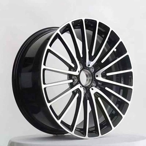 DX178 Noir Machine Face Forgé Roues De Voiture De Tourisme 18-20 Pouces 5x112 Avant Arrière Cross Flow Formé 30mm ET pour Mercedes 19 20 - Product Image 1
