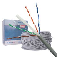Cable LAN Surxin UTP SFTP FTP F/UTP para interiores y exteriores CAT6 de cobre puro 305M 1000FT 4 pares CAT 6 Cable de red Ethernet