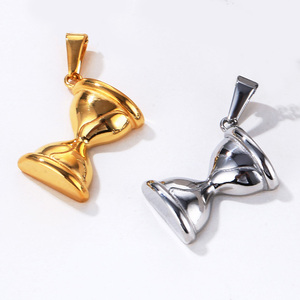 Pingentes de aço inoxidável hip hop, pingente masculino para viagem, bússola, sem tarraxas, à prova d'água, joias, pingente ampulheta turner - Product Image 1