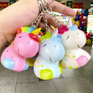 Llavero de juguete antiestrés de espuma PU con diseño de donut de animales para niños, alivia la ansiedad y el estrés, colgante para mochila - Product Image 5