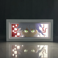 Lampe d'ambiance et boîte à lumière anime de haute qualité, lampe à découpe de papier, ornement décoratif pour salon, parfaitement assorti au style nordique.