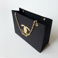 Custom Printed Paper Bags with Ribbon Handles for Jewelry