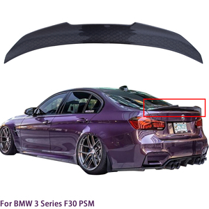 สปอยเลอร์หลังคาร์บอนไฟเบอร์ทรงรังผึ้งแบบ PSM สำหรับรถซีรีย์ 3 F30/M3 F80 รุ่นซีดาน ปี 2011-2019 - Product Image 1