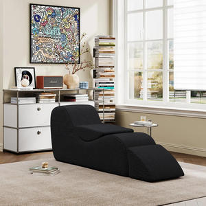 Sofá Multifuncional de Compresión para Sala de Estar, Sillón de Descanso con Reposapiés, Conforme a <span class=keywords><strong>la</strong></span> Ergonomía, Sofá de Espuma para Parejas, Ideal para Yoga - Product Image 1