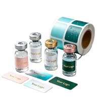 Étiquettes personnalisées pour flacons blancs mats, autocollants imprimés avec texte personnalisé pour poudres lyophilisées et ampoules cliniques