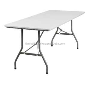 <span class=keywords><strong>Mesa</strong></span> <span class=keywords><strong>Plegable</strong></span> de <span class=keywords><strong>6</strong></span> Pies, <span class=keywords><strong>Mesa</strong></span> Rectangular para Exteriores, HDPE, <span class=keywords><strong>Plegable</strong></span>, para Fiestas, Comedor, Alquiler, Plástico, Portátil, para Campamento, con Estante <span class=keywords><strong>Plegable</strong></span> - Product Image 1
