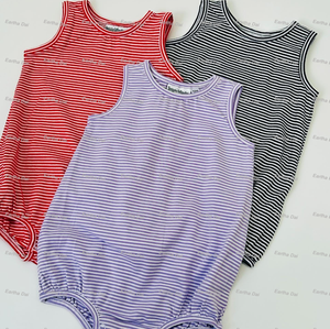 Wholesale <strong>T</strong>-<strong>shirt</strong> Summer Flutter Sleeve Custom Cotton Mini Striped <strong>t</strong> <strong>Shirts</strong> High Quality Kids Girls Tshirts <strong>Easter</strong> - Product Image 6