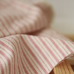 قماش كتاني مغسول مسبقًا بالجملة برسومات مطبوعة وألوان متعددة ونقوش ملونة ومخططة منسوجة يدويًا من ياردة - Product Image 5