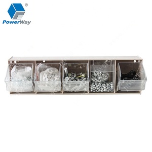 Powerway Wall mountable hardware plastic smart tilt bin storage