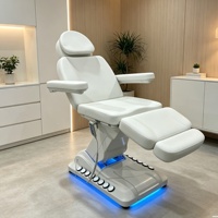 Cama de Masaje Curva en Forma de S para Salón de Belleza, Cama de Pestañas de Lujo, Muebles Premium para Salón, Cama de Masaje para Spa