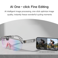 Lunettes Intelligentes Connectées avec Caméra Anti-Tremblement 1080P et Optimisation d'Image IA en un Clic pour la Création de Contenu Cycliste