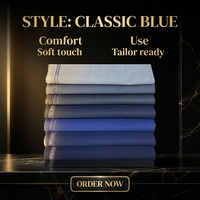 Tissu TR pour costume en polyester et viscose, sergé 80/20, matériaux de confection pour hommes