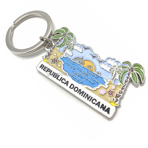 Mới kim loại lưu niệm móc khóa dominican Cộng Hòa ếch Vẹt Keyring coqui động vật Keychain - Product Image 4