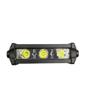 Perfetto led 3SMD Luce del Lavoro del Led Rettangolare Testa Della Lampada Doppia Fila di Inondazione Spot del Fascio Auto Luce di Funzionamento 3SMD