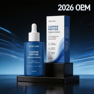Sérum facial au peptide bleu GHK de qualité salon, soin doux pour renouveler la peau, polir, renforcer la barrière cutanée, anti-oxydation - Product Image 3
