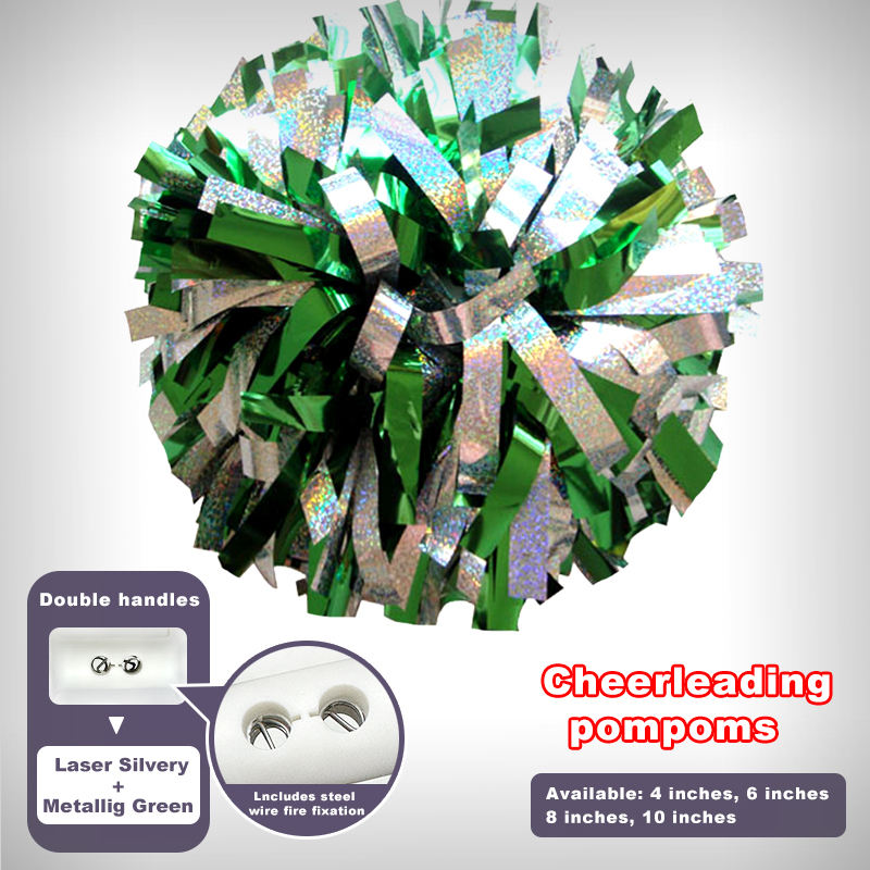 Laser Silvery + Metallig Green