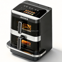 Friteuse à air intelligente multi-fonctions et appareil à pizza 3 en 1 pour la cuisine à domicile, friteuse à air multifonctionnelle pour pizza et plats rapides
