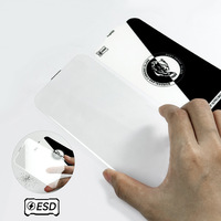 Protection d'écran en verre trempé 3D à découpe diamant, antistatique, sans bordure, grand arc, anti-poussière pour iPhone 17 Pro Max